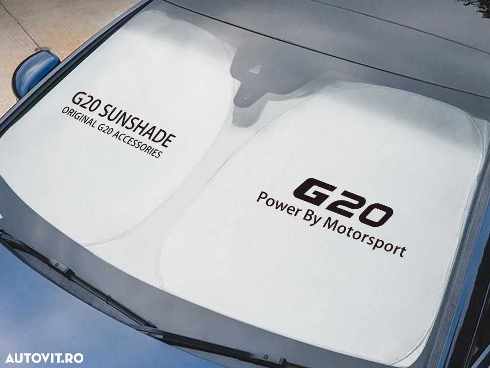 Parasolar AUTO Parbriz Dedicat BMW Seria 3 G20 140x70cm, Ultra Pliabil - 1