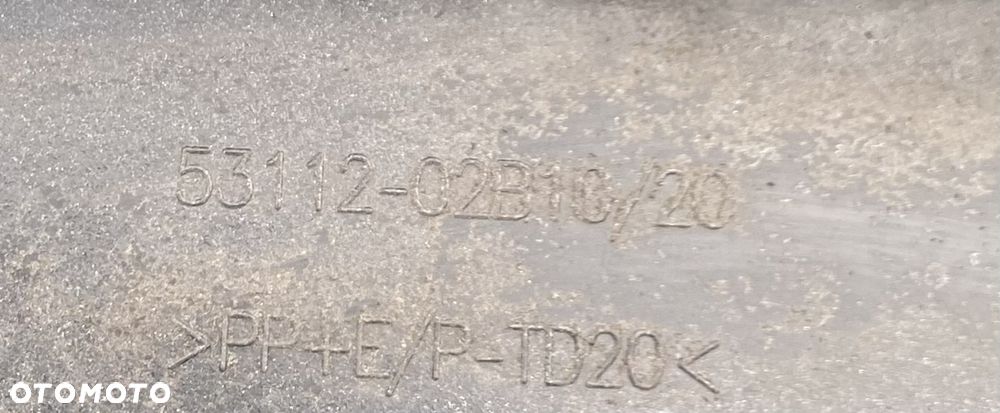 TOYOTA COROLLA E21 19- KOMBI HB KRATKA krata środkowa dolna ZDERZAKA przedniego ATRAPA GRILL KRATKA W ZDERZAK  przedni OTWORY NA PDC wlot powietrza przód hatchback E 21 E210 E 210  53112-02B10  53112-02B10/20 - 9