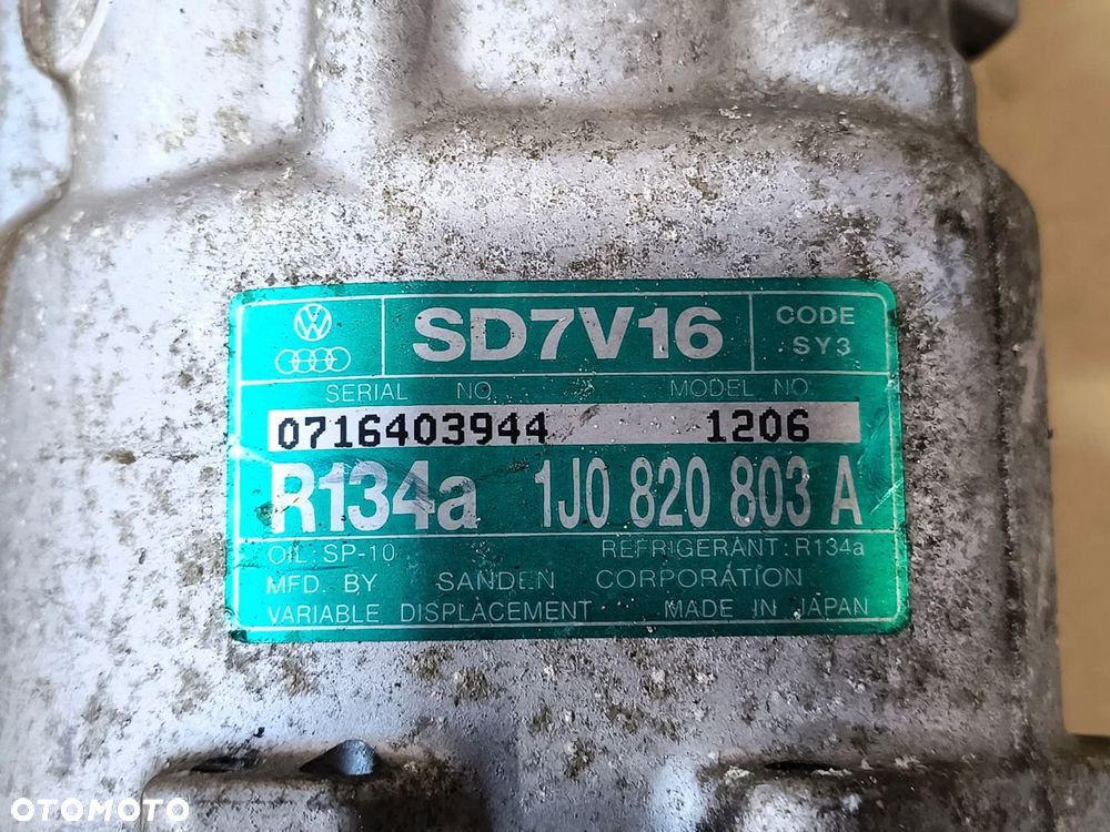 GOLF IV BORA LEON TOLEDO II SPRĘŻARKA KLIMATYZACJI KOMPRESOR JAK NOWY 803A - 4