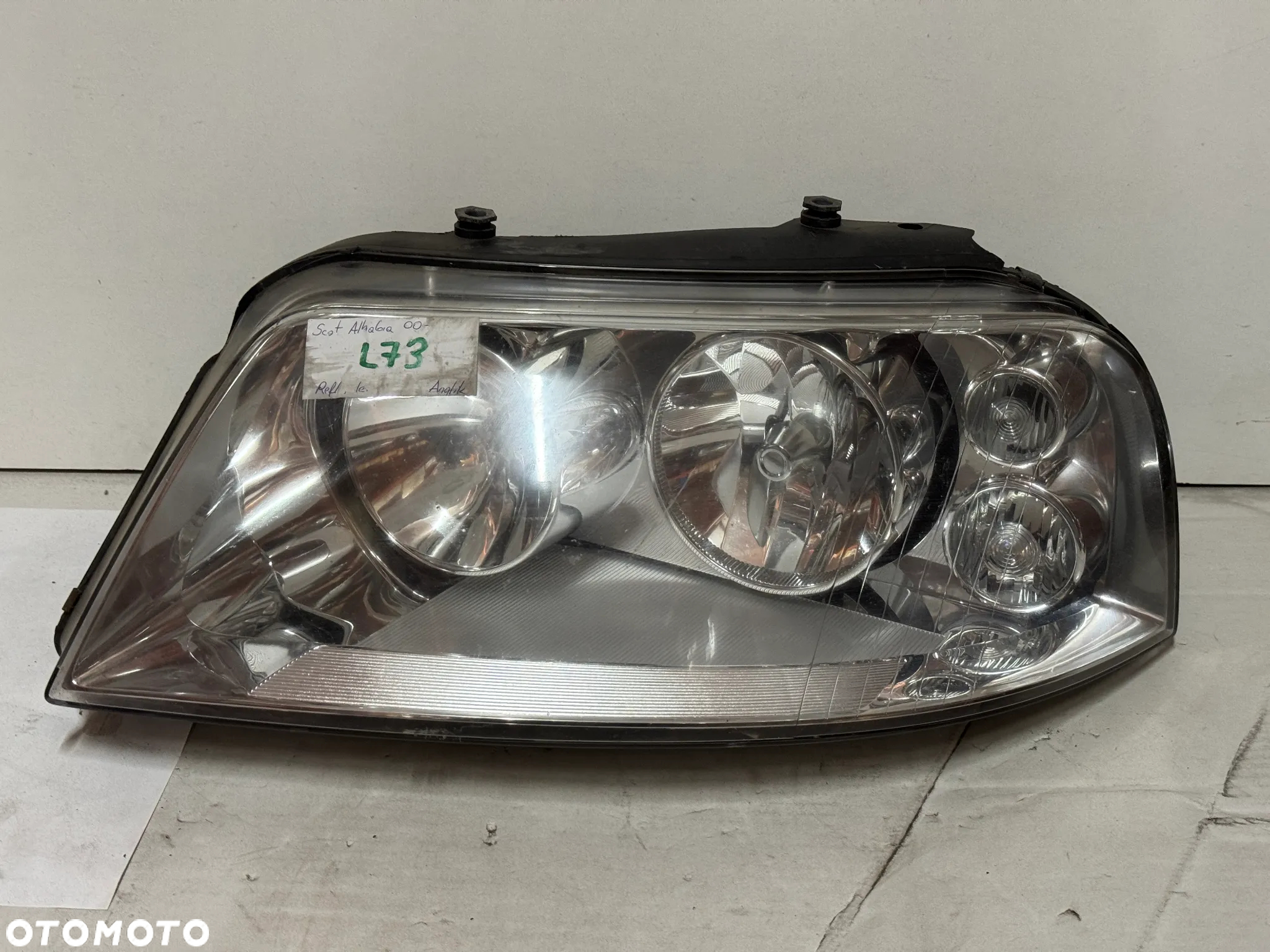 LAMPA REFLEKTOR GŁÓWNY LEWY VOLKSWAGEN SHARAN I LIFT ANGLIK 7M4941015AD - 2