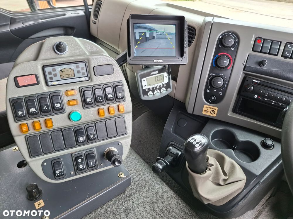 Renault Midlum 220 DXI Zamiatarka SEMAT Zoeller Johnston Szczotki L/R Obie Strony 2013r Napęd Hydrostat 36 tyś Kilometrów 3132 Mth Euro 5 Rura Do Liści Studzienek - 13