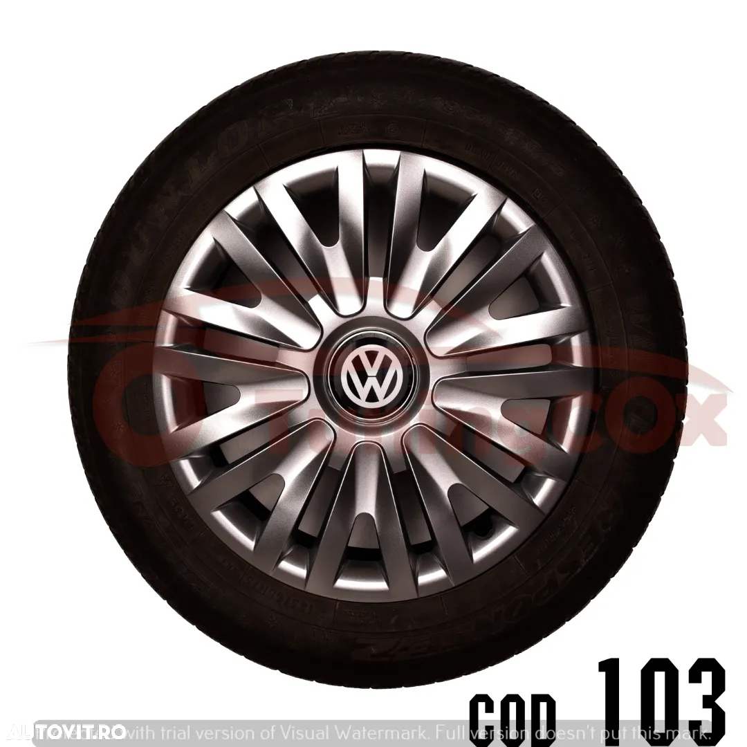 Capace roti VOLKSWAGEN R13 La set de 4 buc,Capace janata aliaj - 3