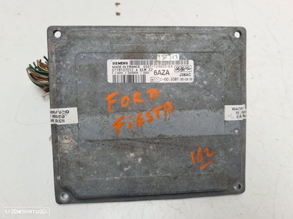 CENTRALINA SIEMENS ORIGINAL S118107012A 4S6112A650EA 6AZA FORD FIESTA 1.4 GASOLINA - 2