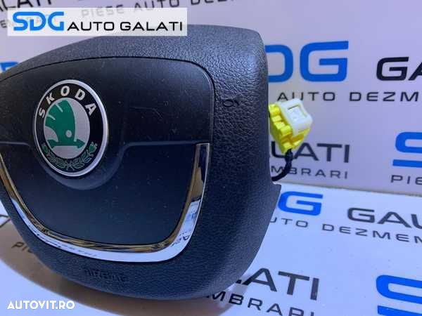 Airbag Volan Modelul cu Comenzi Skoda Octavia 2 2008 - 2013 Cod 1Z0880201AK - 2