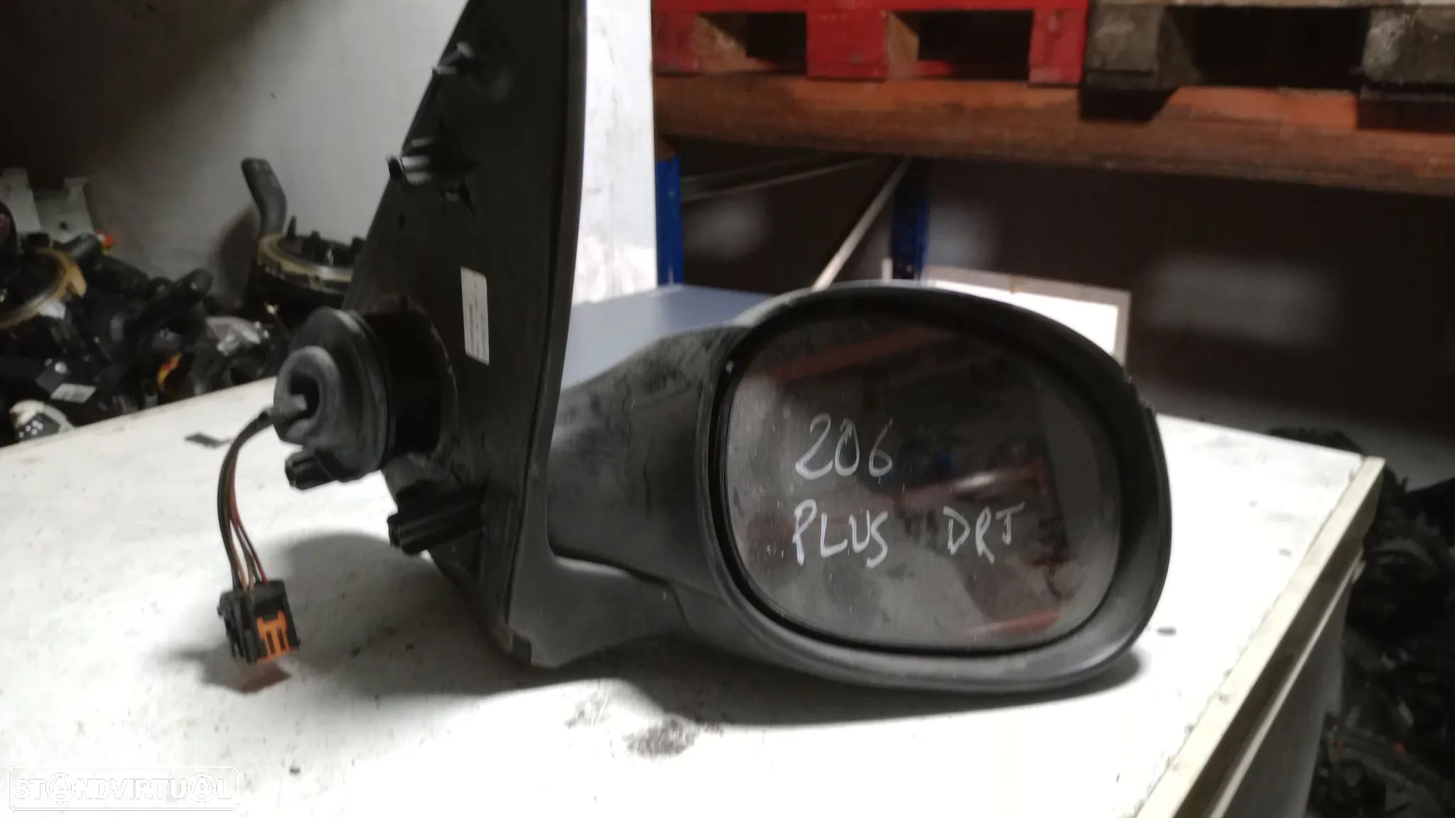 Retrovisor Peugeot 206 Elétrico Direito - 1