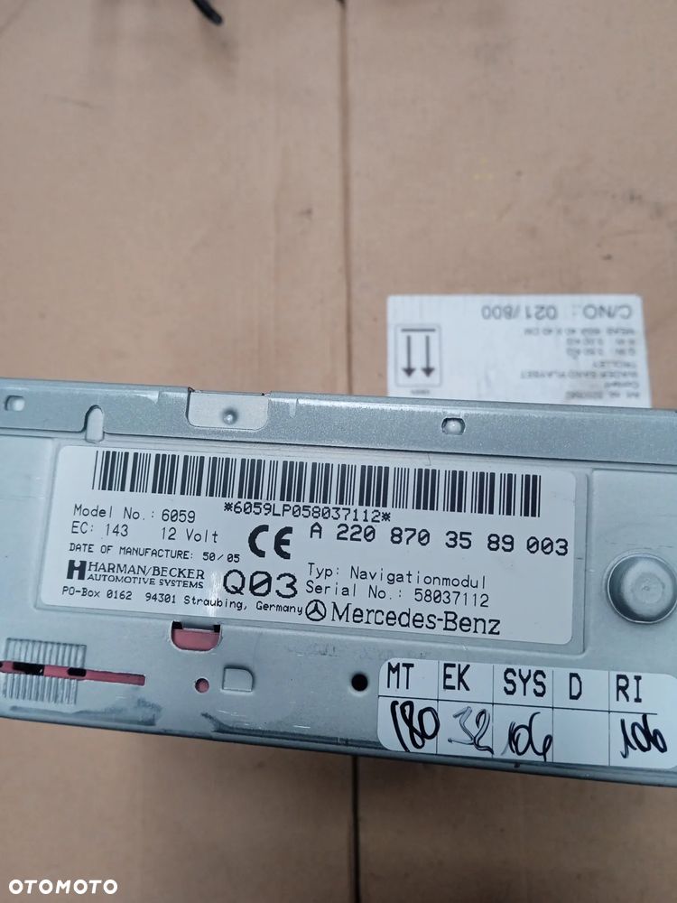 Czytnik nawigacji A2208703589 - 2