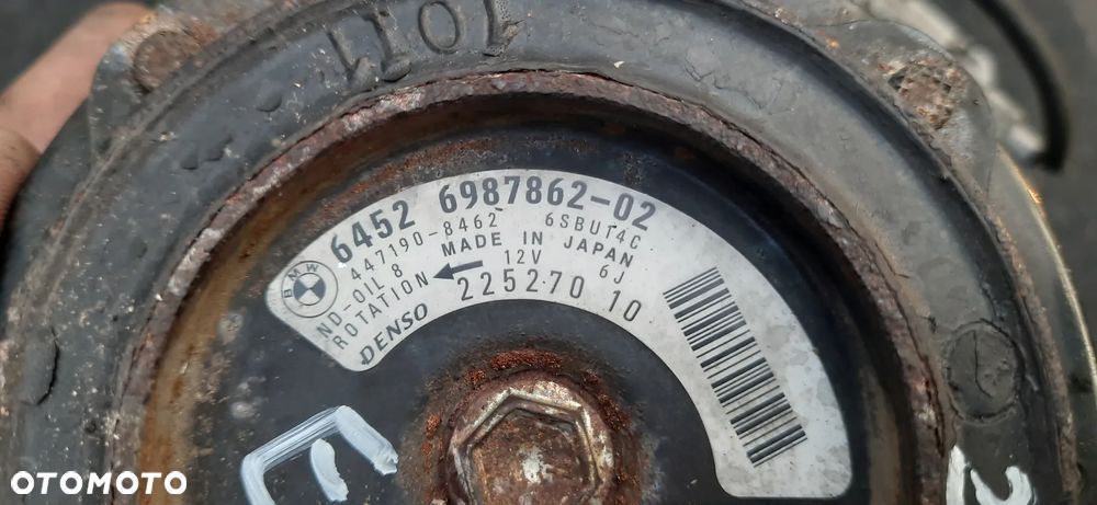 Alternator BMW E81/E82/E87/E88 (2004-2013) 2.0 D N47 7802261 S27AN08 FG18S019 180W Sprężarka Kompresor Klimatyzacji Denso 447260-1851 6987862-02 - 12