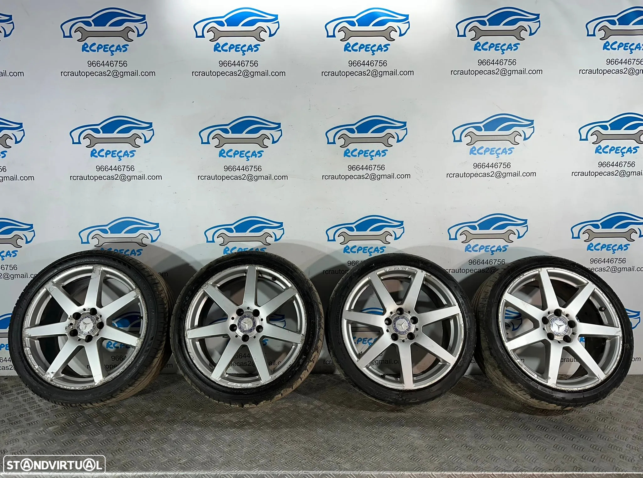 .Conjunto Jantes 18 Originais AMG Mercedes Benz 5x112 8J 8.5J ET50 ET54 - 4