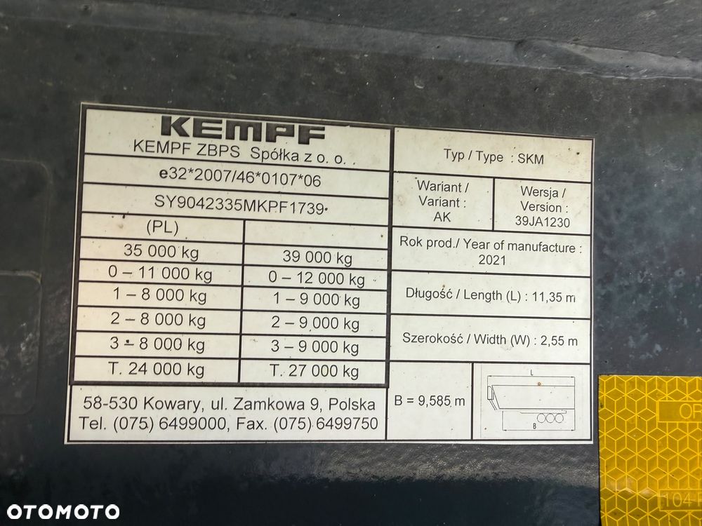 Kempf Wywrotka 53m3 Super Stan!!! - 20