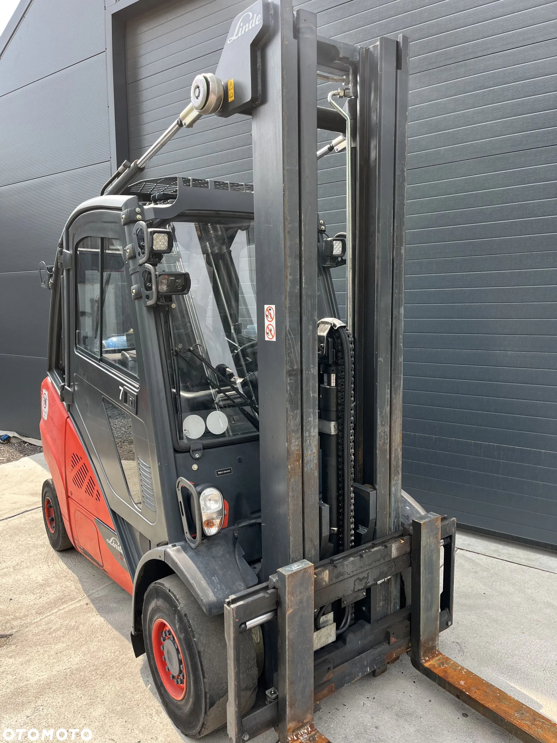 Linde H35-T Gaz LPG TRIPLEX kabina przesuw boczny  oświetlenie drogowe - 11