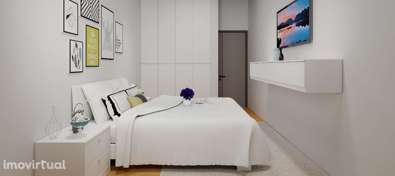 Apartamento T3 com varanda, garagem e ar condicionado - Grande imagem: 3/12