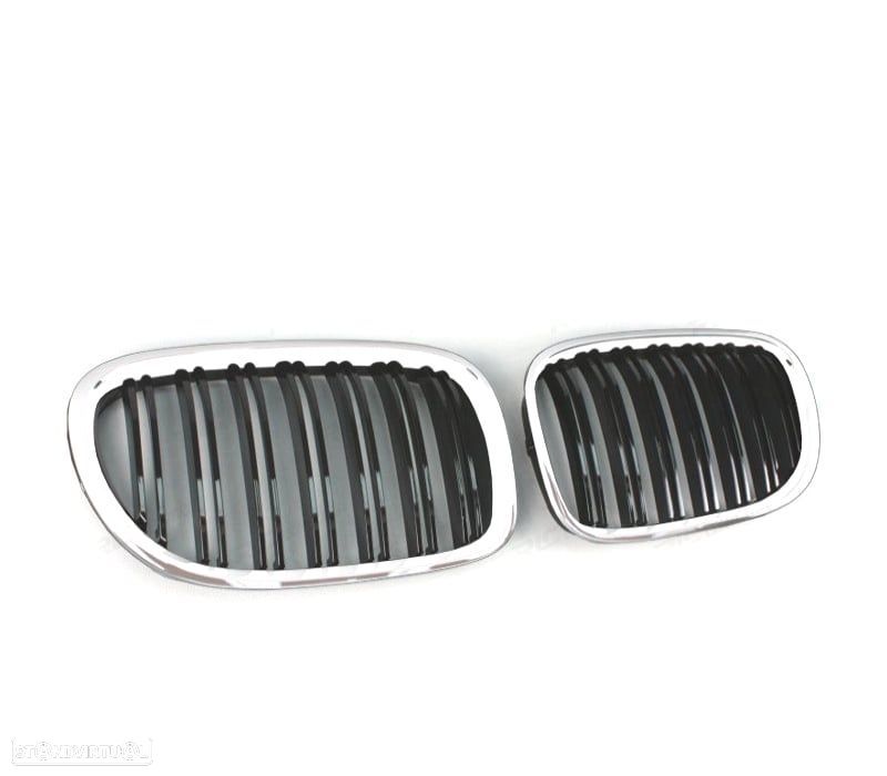 GRELHA FRONTAL BMW SERIE 7 F01 LOOK M CROMADO - 6