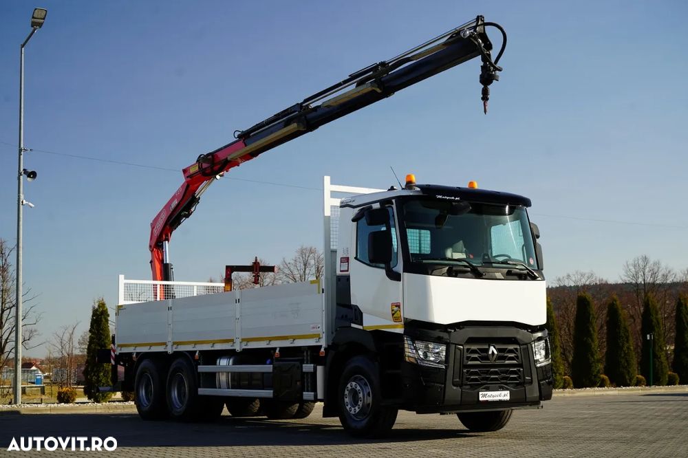 Renault C 430 / 6x4 / 7,2 M LIVRARE + CUPĂ FASSI F215A / EXTENSIE 10 M / RADIOCOMANDĂ / FURCĂ / ROTATOARE - 6