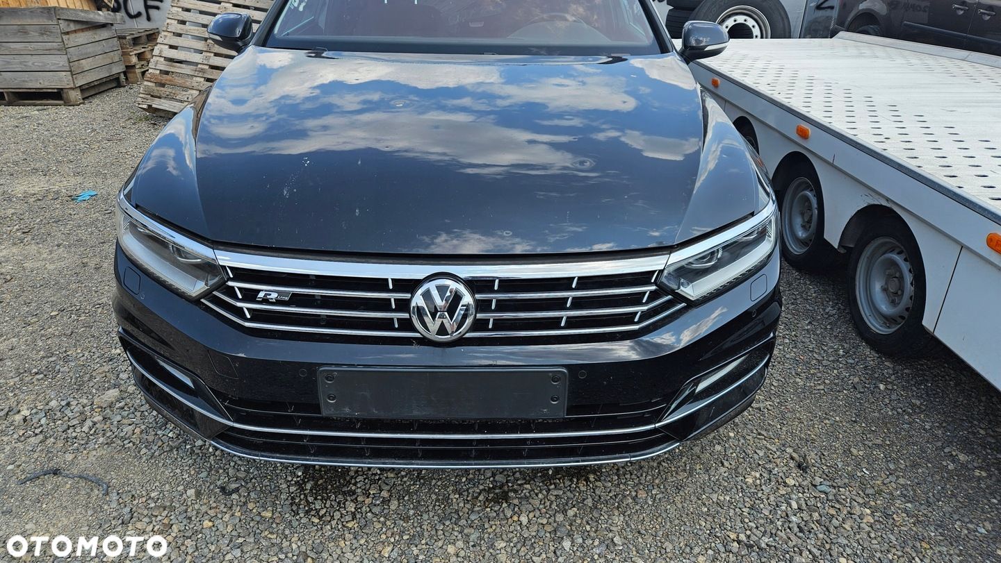 VW PASSAT B8 KOMPLETNY PRZÓD MASKA LAMPA LED BŁOTNIK ZDERZAK R-LINE LC9X - 1