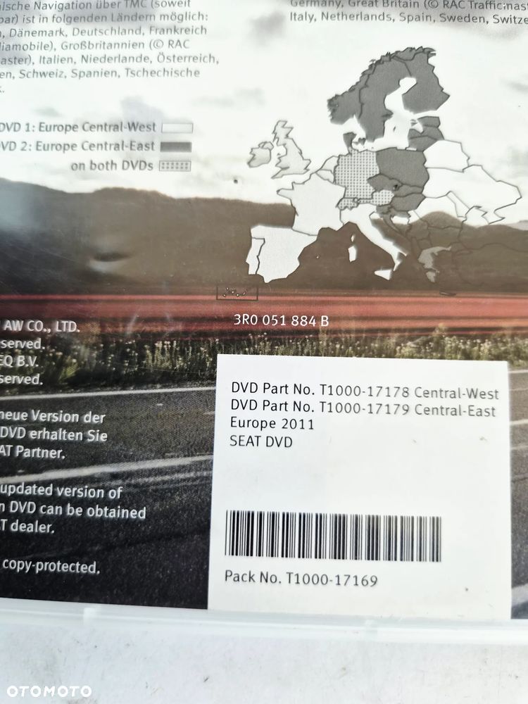 Płyty Płyta Mapy Mapa DVD EUROPE 11 SEAT Zestaw 3R0051884B - 5