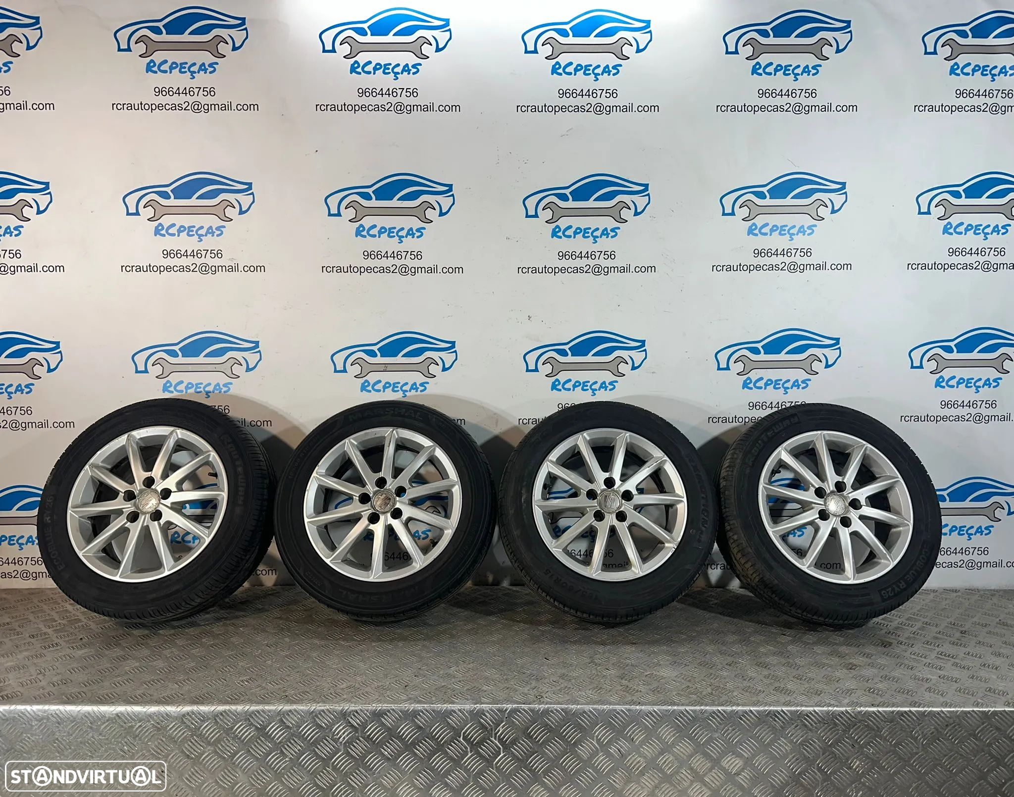 .Conjunto De Jantes 15 Originais Seat 5x100 6J ET38 6J0601025K - 1