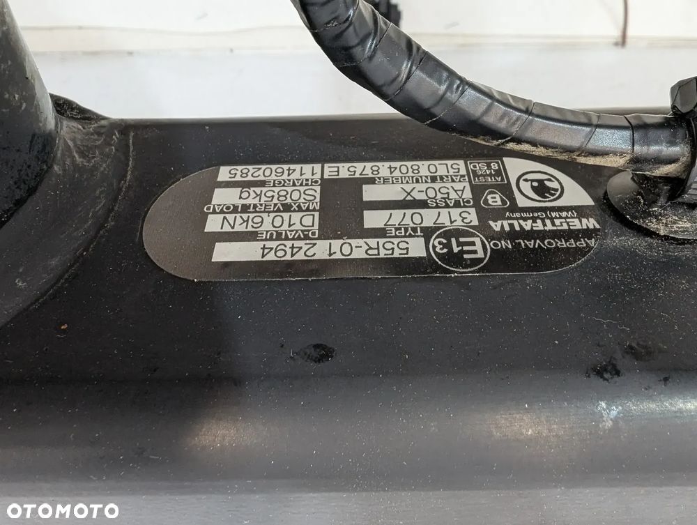 SKODA YETI 5L LIFT HAK HOLOWNICZY ODPINANY ORYGINAŁ 5L0804875E - 6