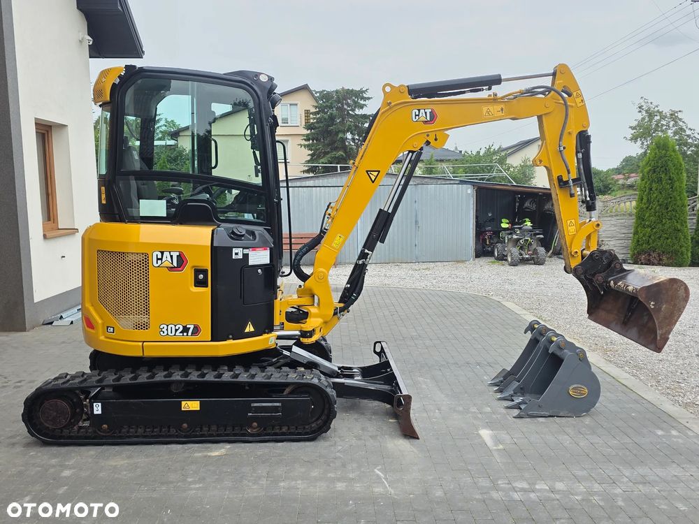 Caterpillar CAT 302.7 CR mini koparka szybkozłącze 3 łyżki piękna serwisowana 1 wł JCB sprowadzona w oryginale - 37