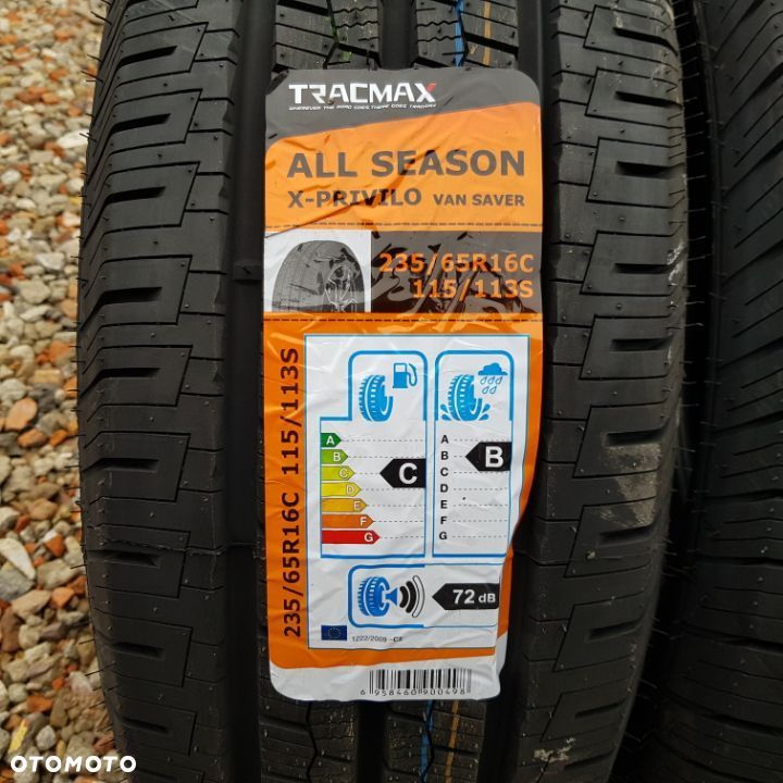 4x 235/65R16C Tracmax All Season Van Saver X Privilo Nowy komplet opon całorocznych Poznań - 2