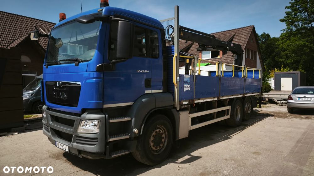 MAN TGS 26.360 HDS Kran / E6 / 212tys km /skrzynia + żuraw HMF / manual / 6x2 / - 1