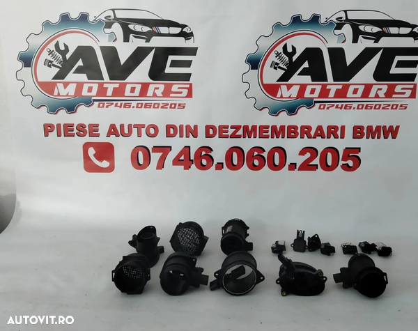 Debitmetru debitmetre BMW Seria 1 2 3 4 5 6 7 X1 X3 X5 X6 E39 E46 E53 E60 E61 E63 E65 E81 E83 E87 E90 E91 E92 E93 F01 F02 F06 F07 F10 F11 F12 F13 F20 F25 F32 F33 F36 F82 F83 G30 G31 dar si alte modele