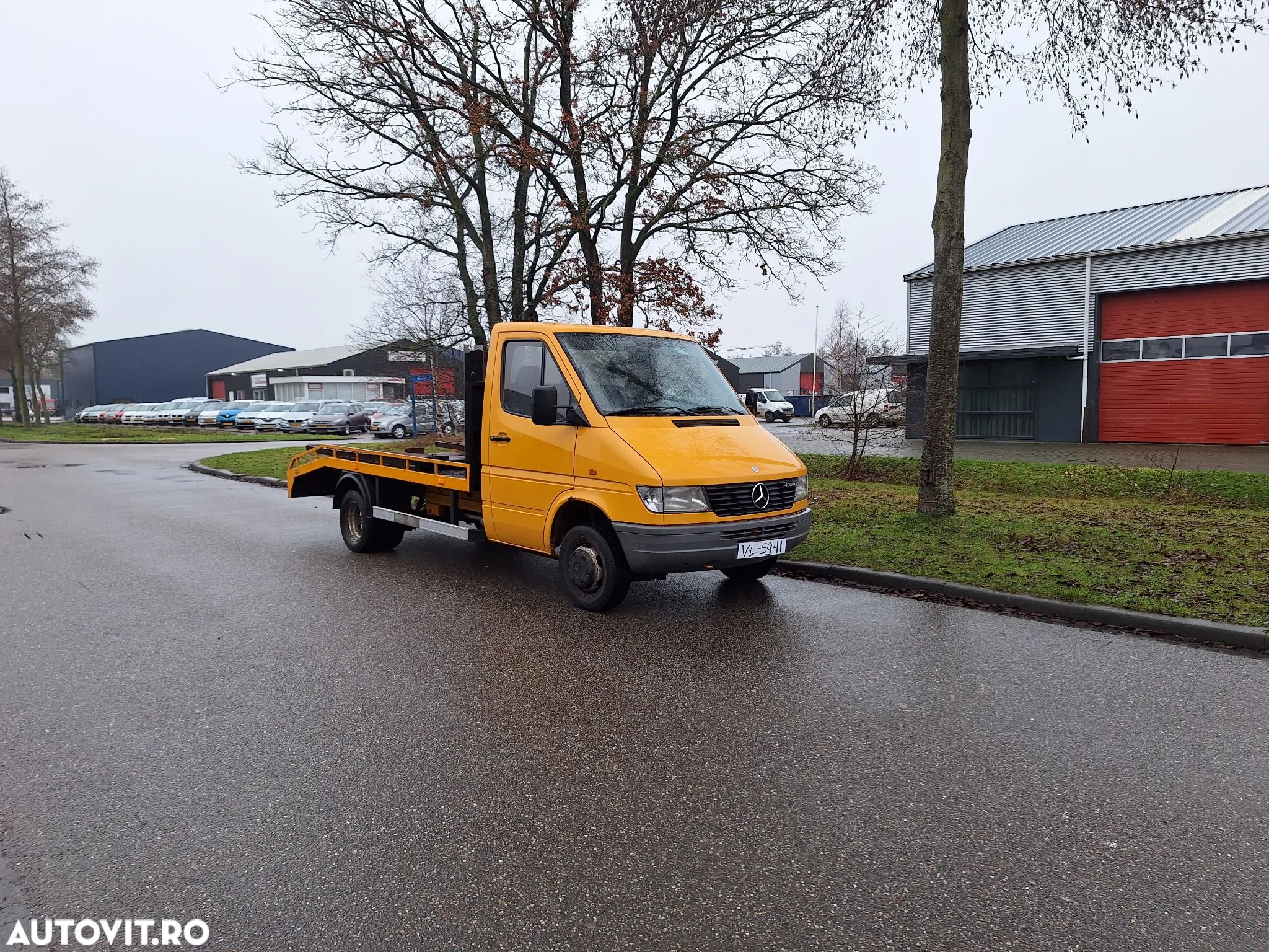 Mercedes-Benz 3.5t Sprinter 408D-autoplatforma BA14-punte dubla /km 215000 reali +rampe - 1
