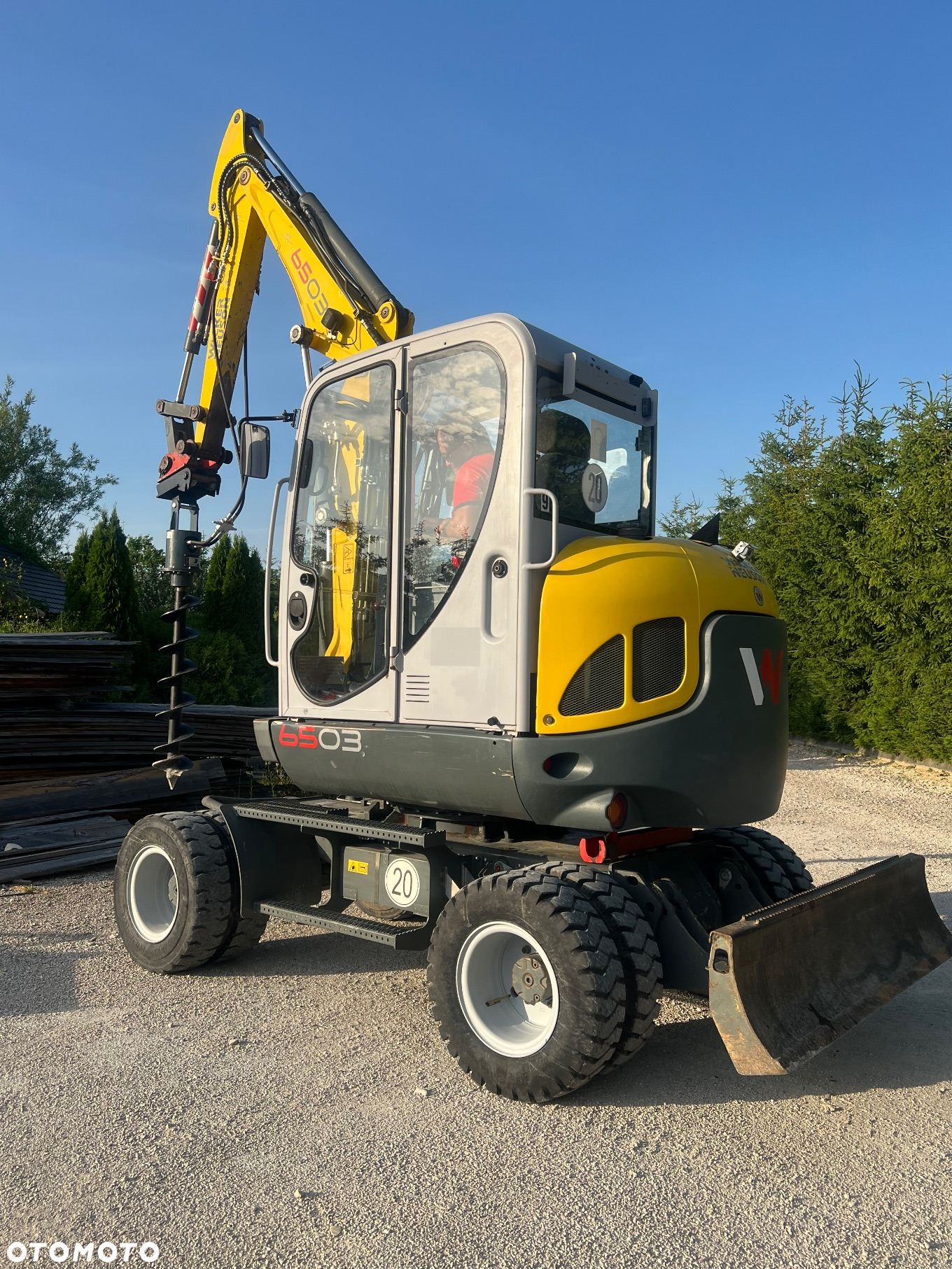Wacker Neuson Mini KOPARKA KOŁOWA WACKER NEUSON 6503 WD 5,8t Długie ramie 3xłamane Dodatkowa hydraulika SZYBKA SKRĘTNA 2x łyżki Wiertnica skarpowa hydrauliczna Yanmar 2009r 3060mth - 7
