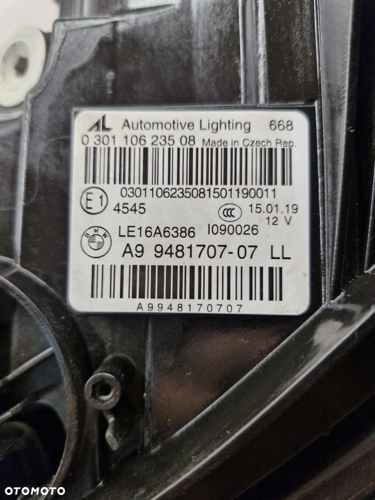 BMW 3 G20 G21 LASER LAMPA LEWA PRZÓD 9481707-07 - 13