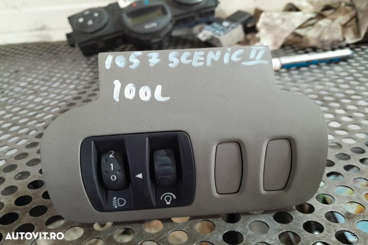 Buton reglaj faruri si intensitate lumini bord Renault Scenic 2 [2003 - 1
