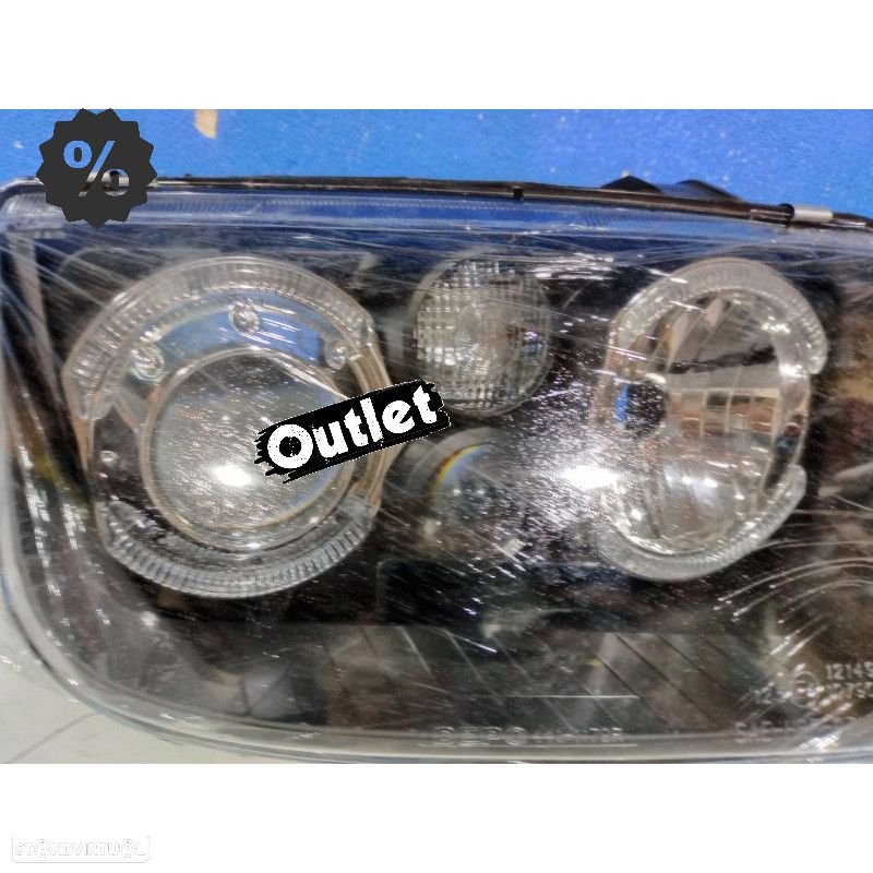 R145389C1 FARÓIS FRONTAIS ANGEL EYES PARA VOLKSWAGEN VW BORA 1J H7 H7 H3 - 4