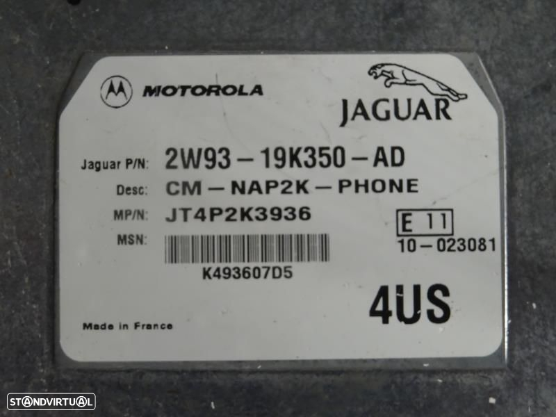 Módulo Eletrónico Jaguar S-Type (X200)  2W9319k350ad / 4Us / Jt4p2k393 - 3