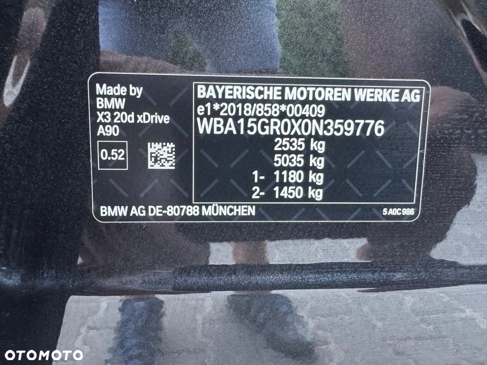 BMW X3 20d xDrive - 38
