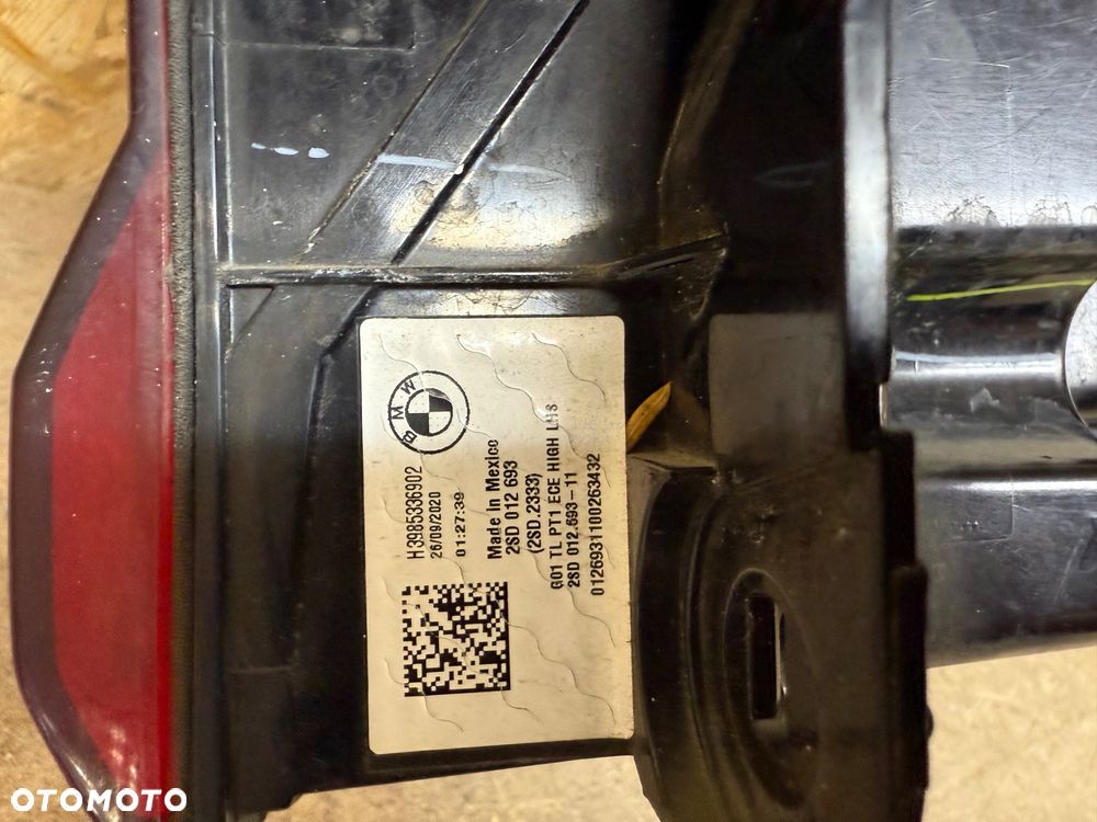 LAMPA TYŁ LEWA LED W BŁOTNIK BMW X3 G01 2SD012693 - 4