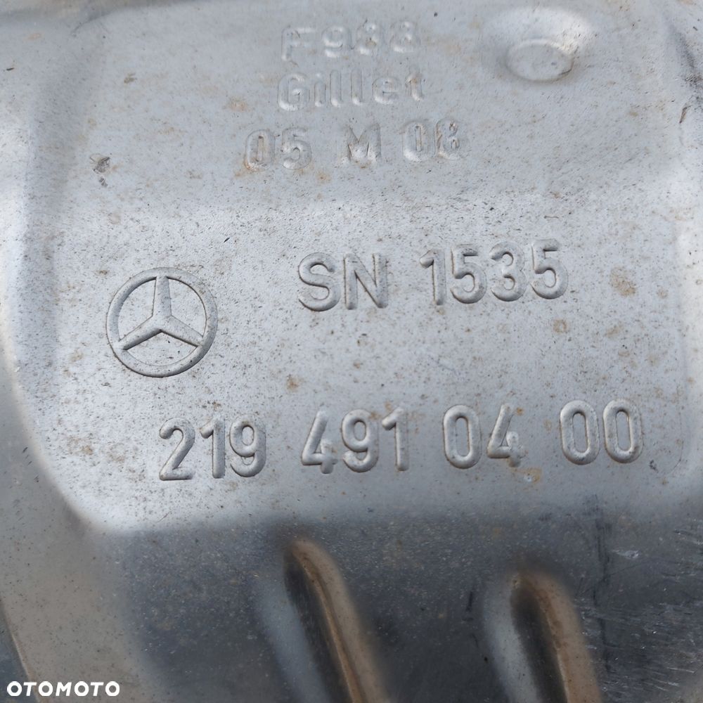 TLUMIK KONCOWY RURA WYDECHOWA WYDECH PRAWY MERCEDES CLS W219 ORYGINAL DEMONTAZ 2194910400 - 6