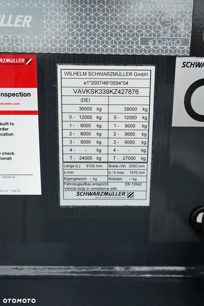Schwarzmuller / WYWROTKA / 26 M3 / OŚ PODNOSZONA - 11