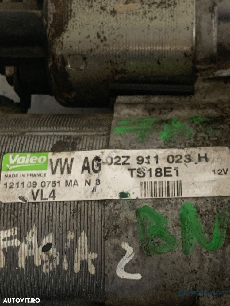 Electromotor 1.4TDI SKODA FABIA II 542 2006 - 2014, VOLKSWAGEN POLO 9N_ 2001 - 2012 02Z911023H - 2