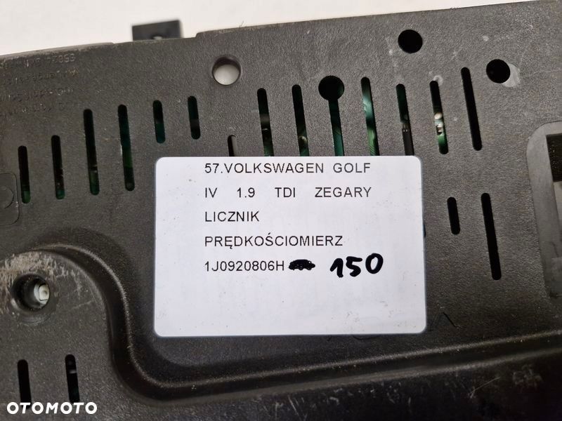 VOLKSWAGEN GOLF 4 IV 1.9 TDI LICZNIK ZEGARY OBROTOMIERZ PRĘDKOŚCIOMIERZ - 11