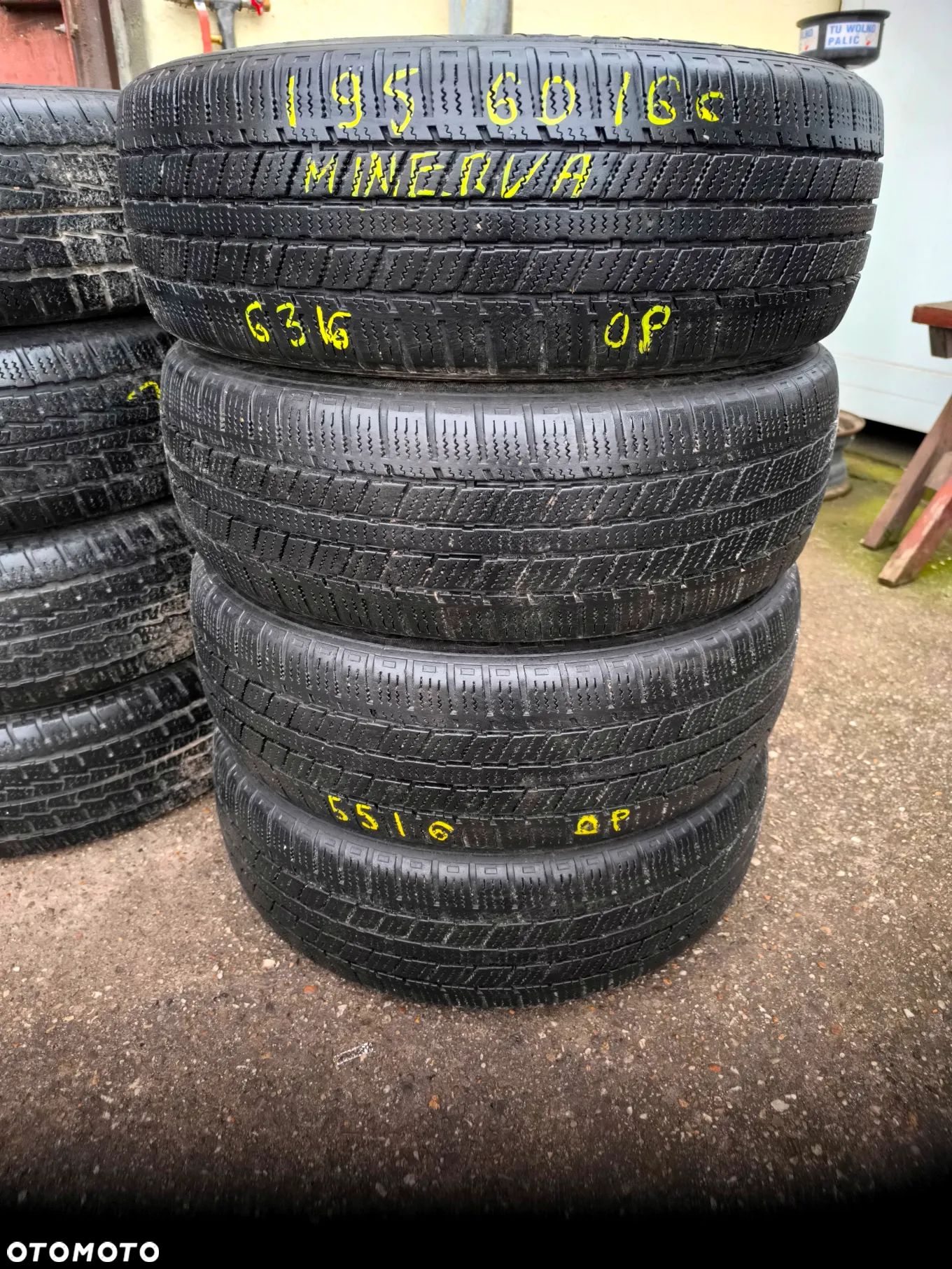 195/60R16C Opony Zimowe Zima MINERVA ICE-PLUS S110 6mm Legnica ALU-RAD 195/60 - 1