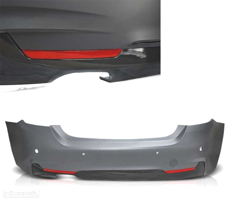 PÁRA-CHOQUES TRASEIRO BMW F32 F33 F36 2013- LOOK M PDC - 3