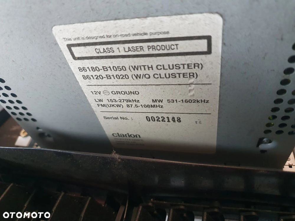 Daihatsu Sirion 2 II 04-10 RADIO ORYGINALNE CD OE 86180-B1050 POSIADAM 2 SZT - 3