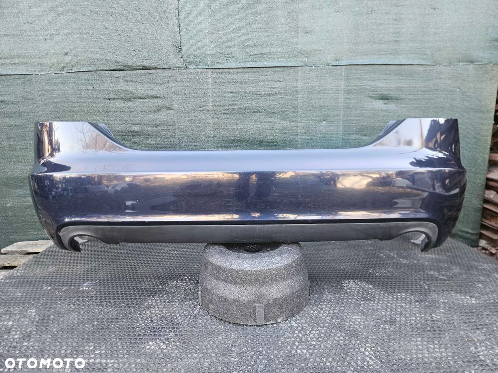 Zderzak Tył Tylny 4F5807511A 4F0807521A Granatowy LZ5D Dwa Wydechy Dyfuzor Audi A6 C6 Sedan - 1