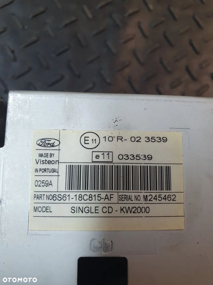 FORD MONDEO MK3 RADIO VISTEON 6000 CD LIFT  3S7T18C815AF - 3