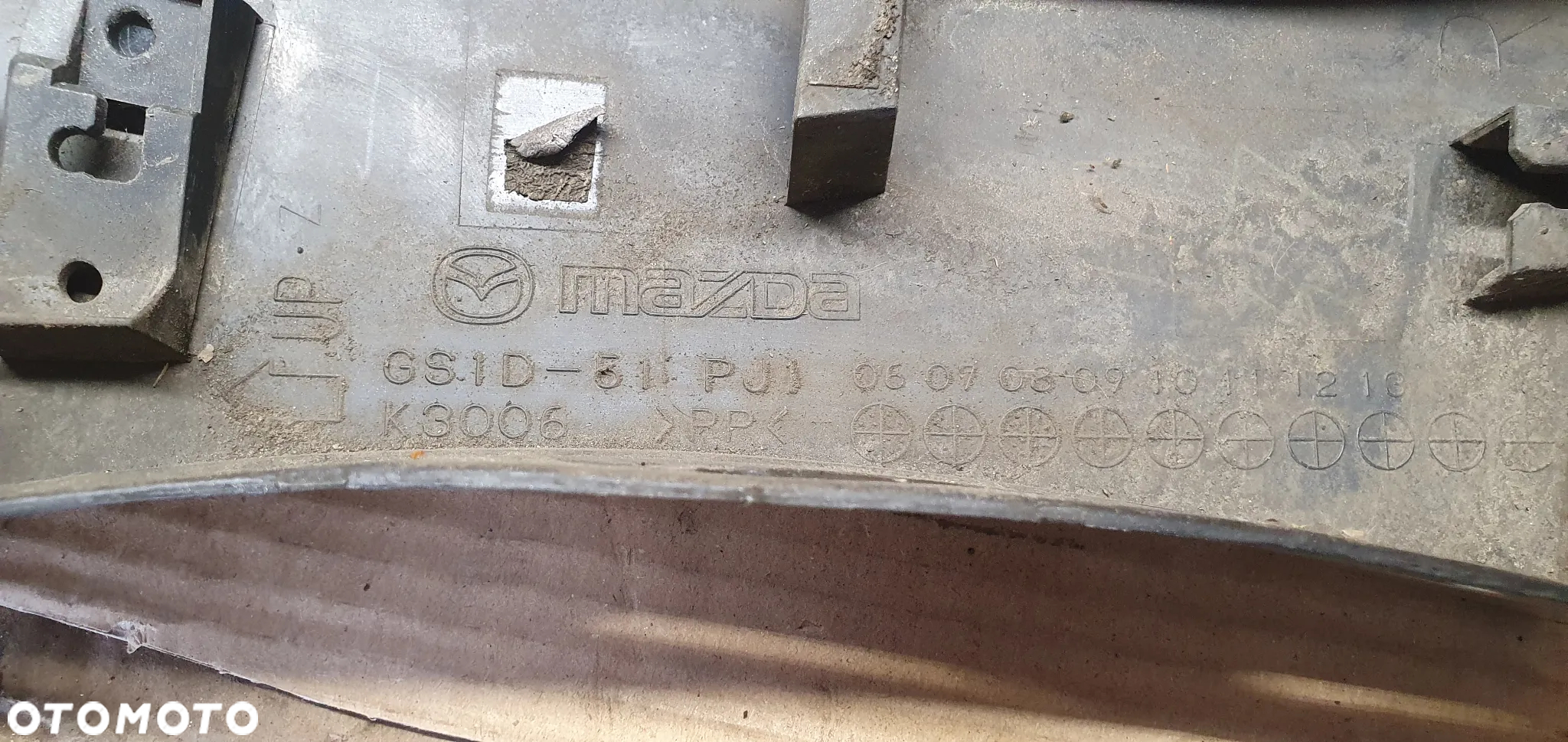 Listwa błotnika prawy przód Mazda 6 II GS1D51PJ1 - 4