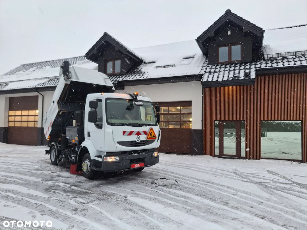 Renault Midlum 220 DXI Zamiatarka SEMAT Zoeller Johnston Szczotki L/R Obie Strony 2012r Napęd Hydrostat Euro 5 Rura Do Liści Studzienek 3873 Mth - 11