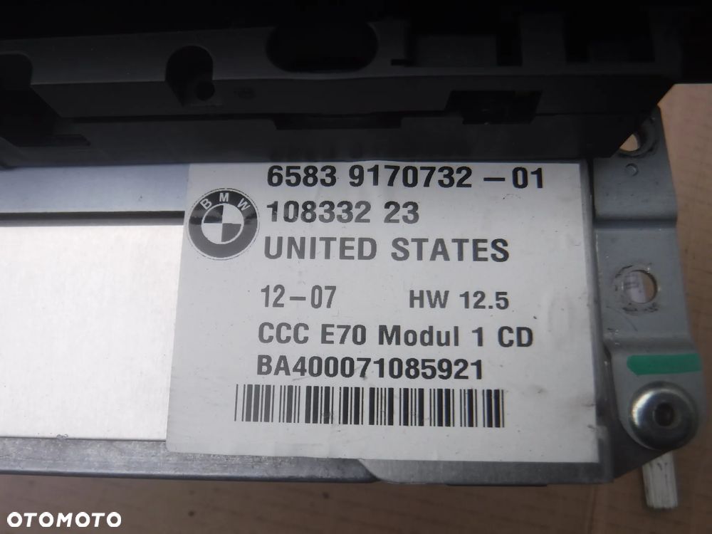 Bmw X5 X6 E70 E71 czytnik naped nawigacji navi radio 9170732 - 3
