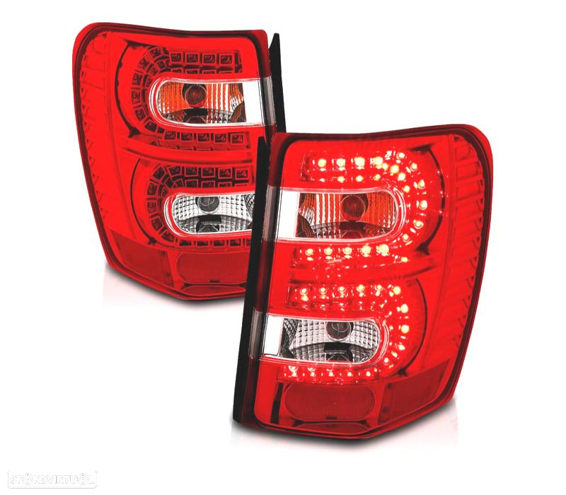 FAROLINS LED PARA JEEP GRAND CHEROKEE 99-05 VERMELHO CLARO - 2