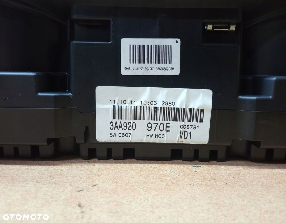 ZEGARY LICZNIK VW PASSAT B7 2.0 TDI 3AA920970E - 5