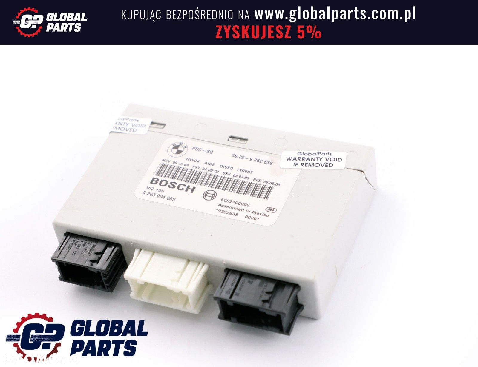 BMW E81 E82 E87 E88 E90 E91 E92 E93 Sterownik Moduł PDC - 6