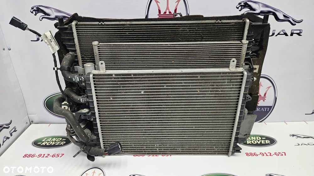 Jaguar XJ 351 LIFT 2015-2019 3.0 SC 340 KM 306PS Komplet chłodnic Chłodnica wody Klimatyzacji Wentylator Pompka wody - 2