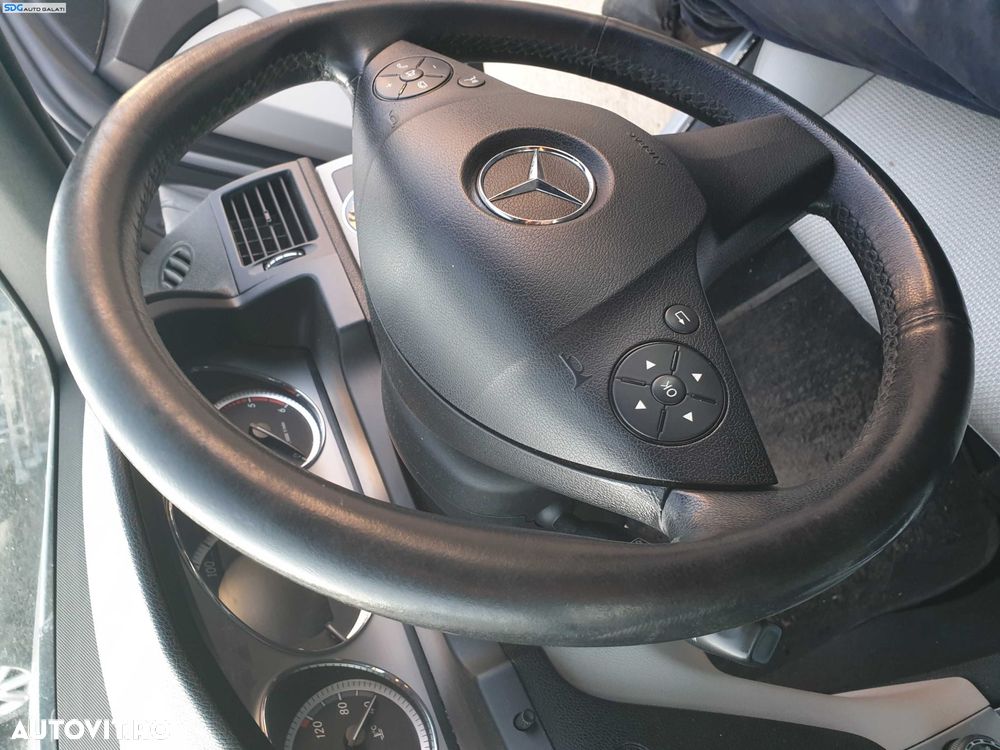 Volan Piele 3 Spite FARA Airbag Mercedes Clasa C Class W204 NFL Non Facelift 2007 - 2011 [K1571] - 3